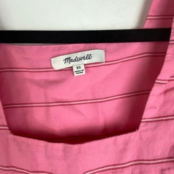 Madewell Butterfly Striped Top Cecilia Stripe XS Pink - Picture 4 of 7